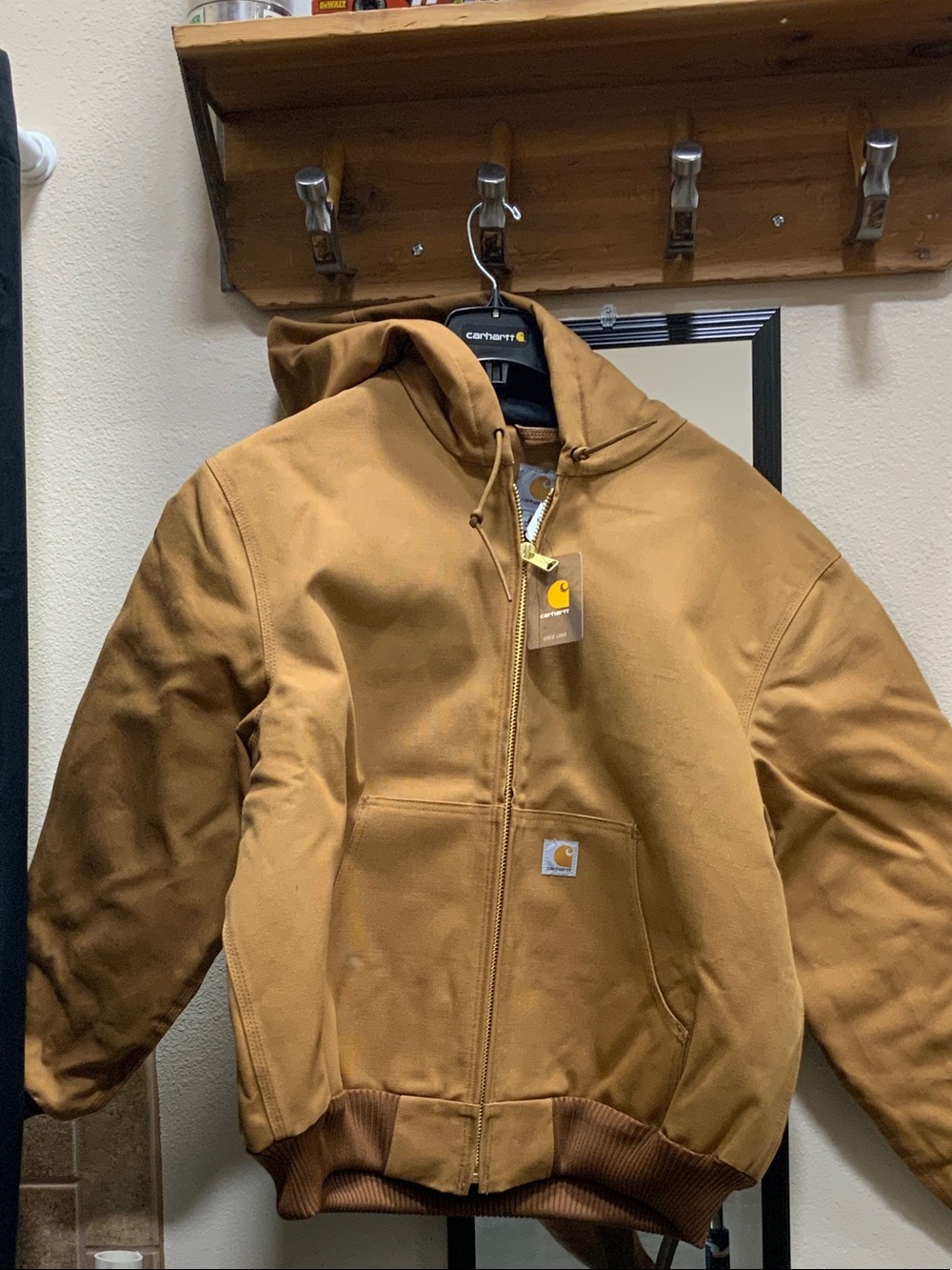 Carhartt Rugged Hooded Duck Canvas Jacket - Carhartt Brown